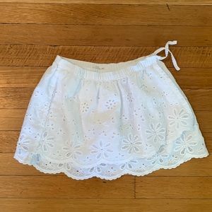NWOT Zara girls eyelet wrap skirt